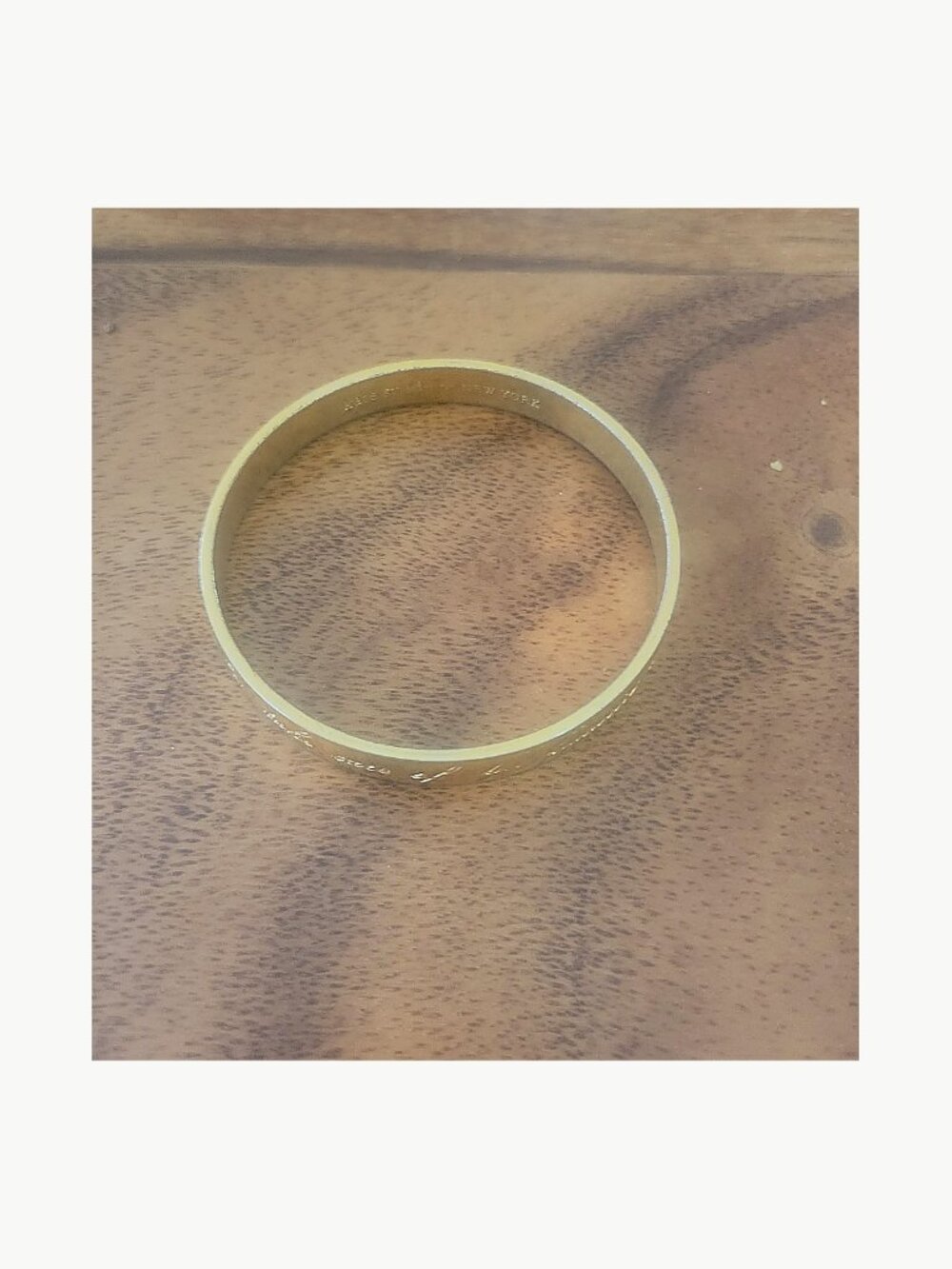 Kate Spade Gold THINK BIG Idiom Bangle Bracelet